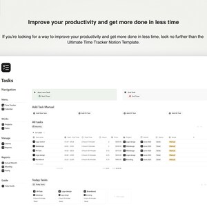Notion Time Tracker Template: Track Projects, Clients & Billable Hours image 7