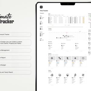 Notion Time Tracker Template: Track Projects, Clients & Billable Hours image 3