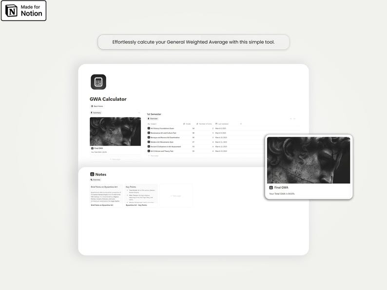 Student Life OS Notion Template: Study, Tasks & Academic Planner System image 5