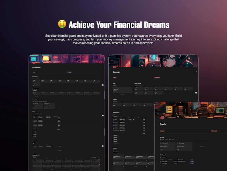 Notion Gamified Life Planner | Habit & Goal XP System image 7