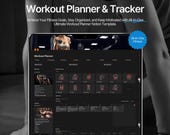 Notion Workout Planner: Fitness Tracker, Exercise Log & Health Dashboard