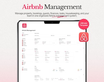 Airbnbs värdöversikt: Mall för bokningar, gäster och ekonomi