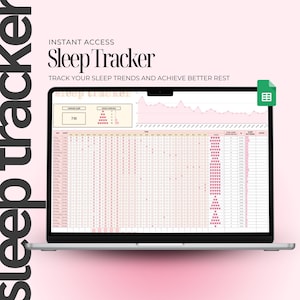 Slaaptracker-spreadsheet, slaapurenplanner, dagelijkse slaaptracker, stemmingstracking, slaappatroonoverzicht, grafiek slaapbatterijen, slaapplanner