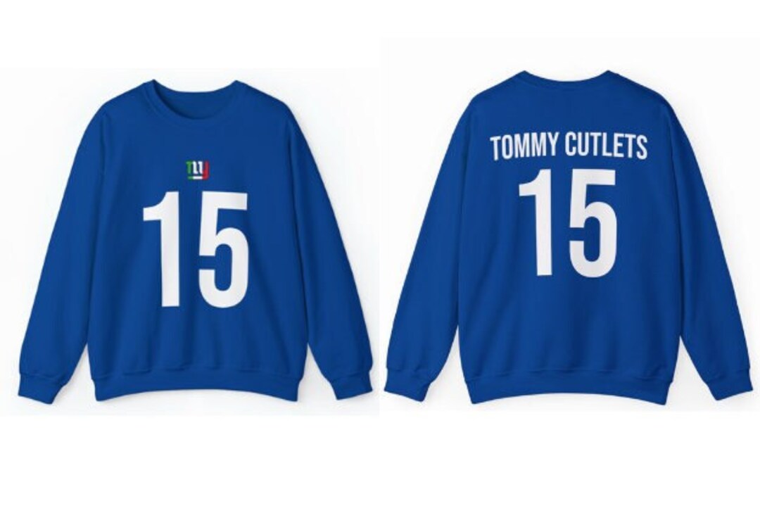 Tommy cutlets Italian New York Football Sweatshirt, Gift for Him, Gift ...