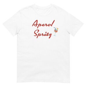 Aperol Spritz Short-Sleeve Unisex T-Shirt, Logo, Funny Italian Tshirt, Gift for Him, Gift for Her, Italian Gift, Tee