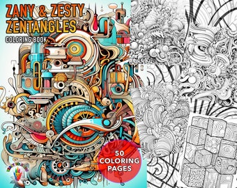 Zany & Zesty Zentangles by Krazy Koloring