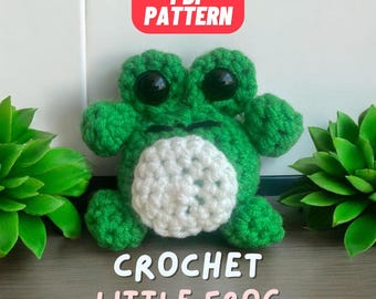 Cute Frog Amigurumi Patter: Emotional Support Crochet, crochet animals for beginners, easy crochet patterns for beginners