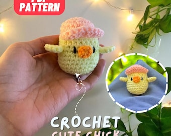 Cute Crochet Chick Amigurumi Pattern, Beginner Animals (PDF Pattern)