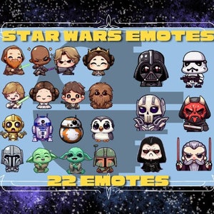Paquete variado de gestos de Twitch de Star Wars