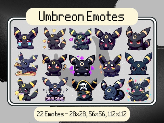 Umbreon Twitch Emotes