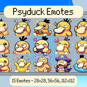 Psyduck Twitch Emotes