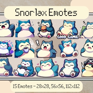 Snorlax Twitch Emotes