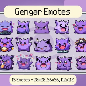 Gengar Twitch Emotes