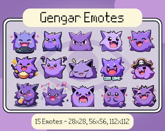 Gengar Twitch Emotes