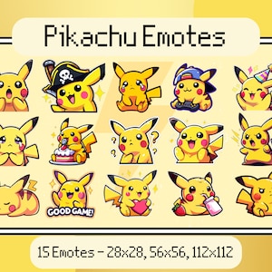 Pikachu Twitch Emotes