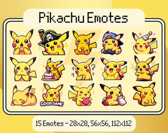 Pikachu Twitch Emotes