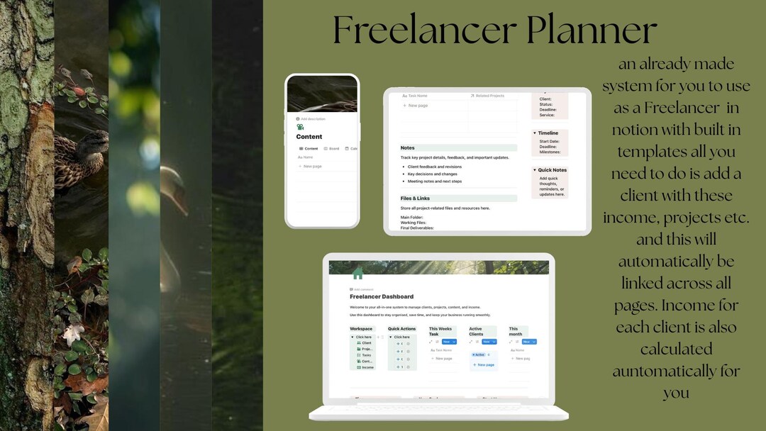 Freelancer CRM - Notion Template - Etsy