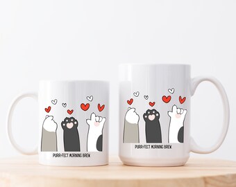 Taza para amantes de los gatos, regalo para mamás gatas, regalos para papá gato, regalos para padres de gatos, regalos para dueños de gatos, regalos aprobados por gatitos