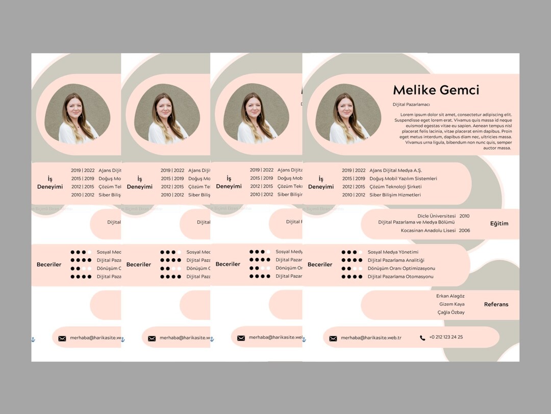 Pink Resume Template Word and Pages Resume Template Girl Resume ...