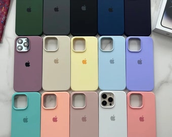 bride phone case -Solid Colors Silicone Phone Case for iPhone 14 Plus 14 Pro 14 13 Pro Max 13 12 11 Pro Max 13 12 11 Mini Case 7 8 Plus