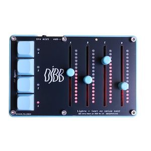 Controlador MIDI LumaFader 68: faders RGB, diseño compacto USB-C