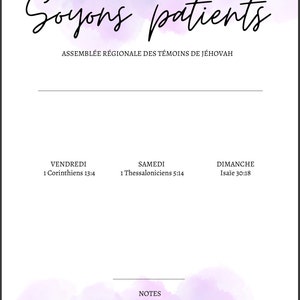 Carnet de notes JW : Assemblée régionale 2023 Soyons - Etsy France