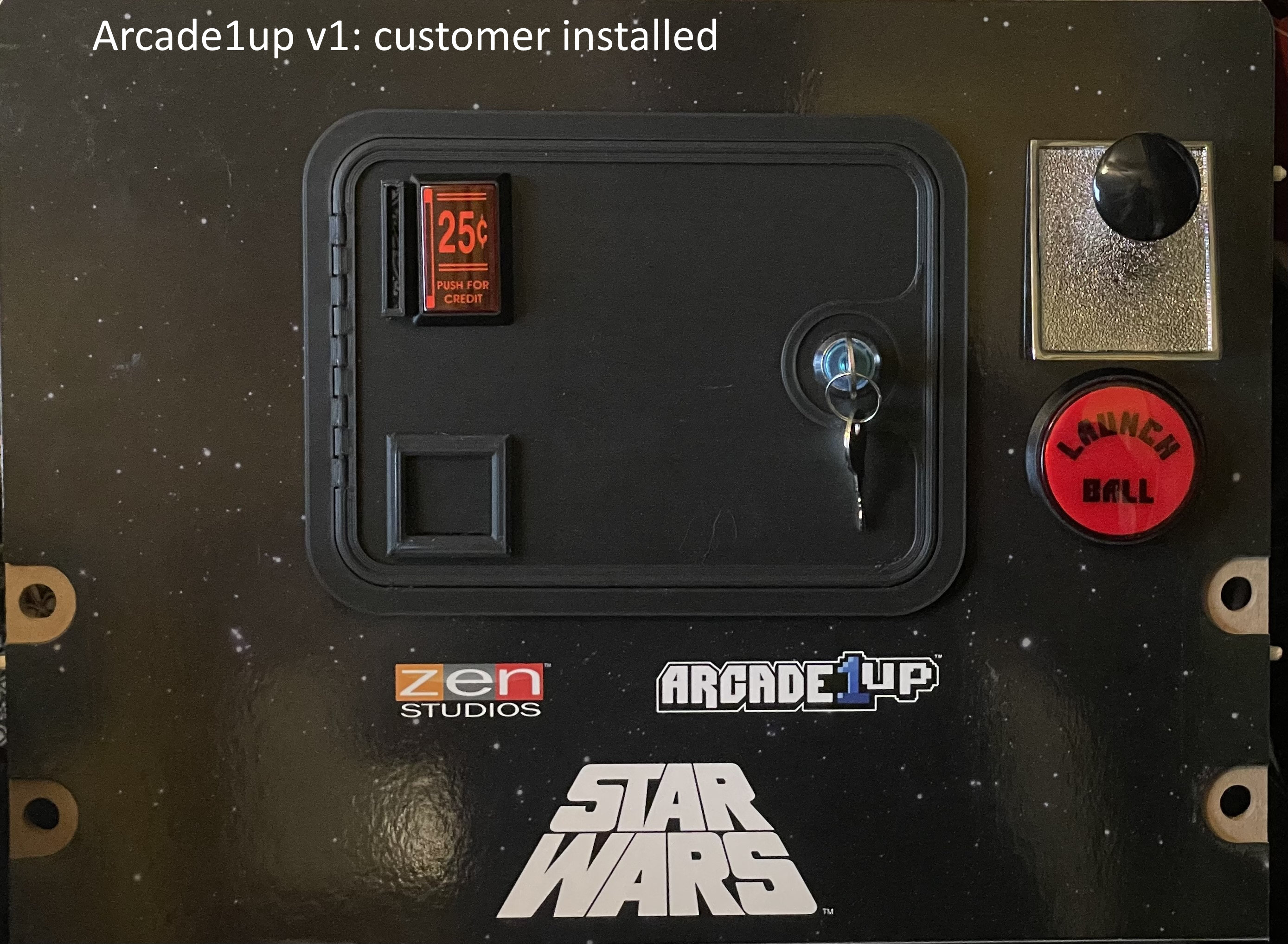 Pinball Arcade Coin Door Atgames Arcade1up Vpin - Working Hinge ...