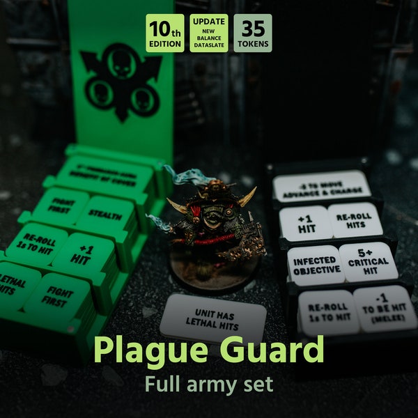 Pestgarde Armee-Set für Warhammer40k (32 Tokens) 10th edition