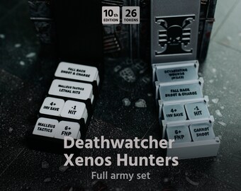 Deathwatcher Xenos Hunter army set for Warhammer 40k (26 tokens) 10th edition