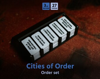 Cities of Order complete Order-set for AoS (27 tokens) 3d edition