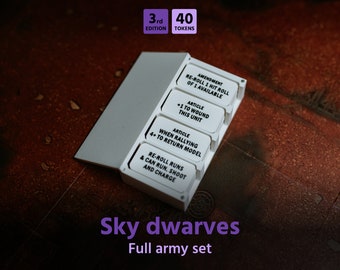 Sky Dwarves army set for AoS (40 tokens) 3d edition