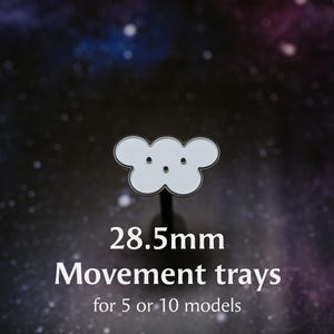 28.5mm Movement trays (for 5 or 10 models) - Wargaming accessory