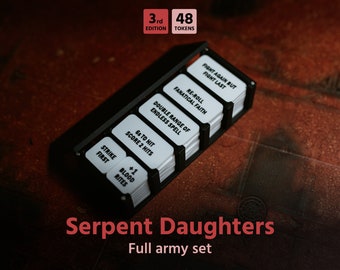 Serpent Daughters army set for AoS (48 tokens) 3d edition