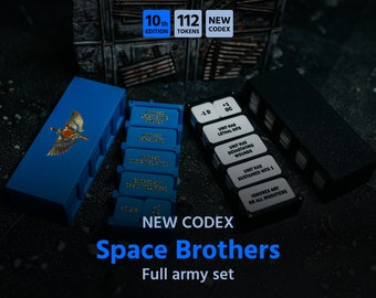 Space Brothers army set for Warhammer40k (112 tokens) 10th edition