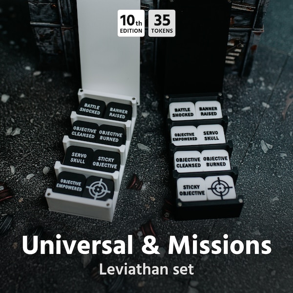 Universal & mission set for Warhammer40k (35 tokens) 10th edition
