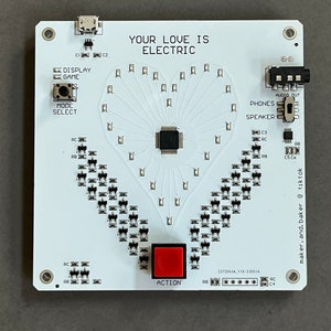 Customizable Circuit Board Arcade Game - Your Love is Electric - Etsy