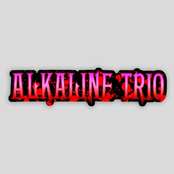 Alkaline Trio Band Sticker - 6" x 1.5"