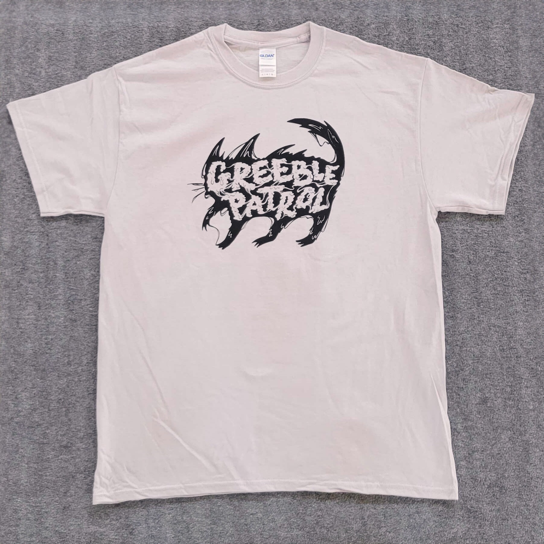 Greeble Patrol Black Cat T-shirt Beige L - Etsy