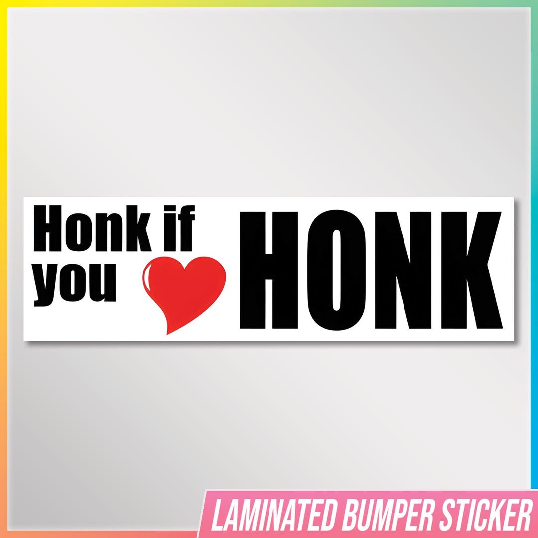 Honk f A Kd Falls Out Car Decal, Funny Car Decal, Funny Car Wndow