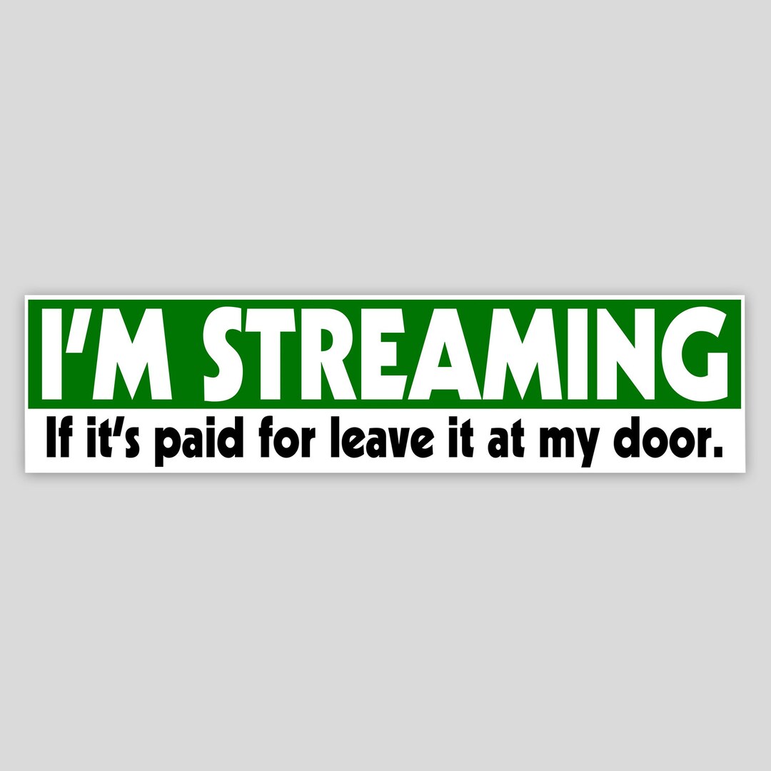 I'm Streaming - Kingcobrajfs Sticker - 6.5