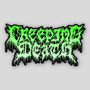 Creeping Death Band Sticker - 6.5&quot; x 3.25&quot;