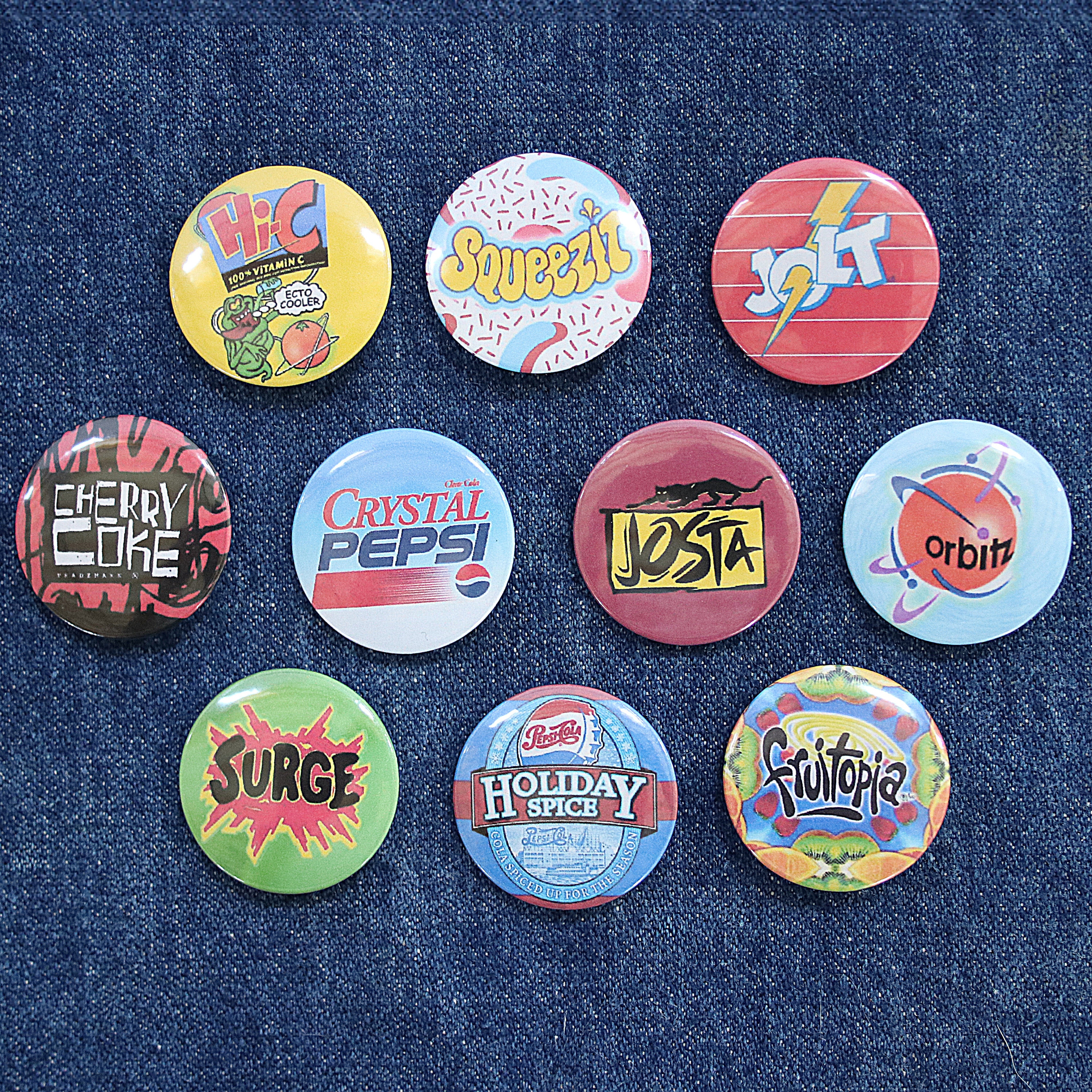90's Sodas Button Pins - Etsy