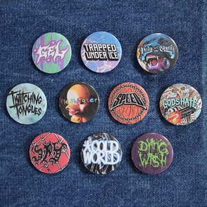 Hardcore Bands 2023 Button Pins