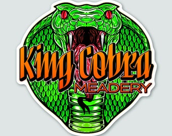 King Cobra Meadery - KingCobraJFS Sticker - 3" x 3"