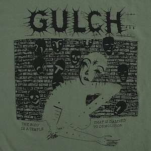 Gulch Band T-Shirt (Black on Military Green)