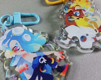 Splatoon Deep Cut Idols Acrylic Charm Keychain | Frye | Shiver