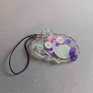 Small Fry with Spoon | Acrylic Phone Charm | Splatoon Salmon Run