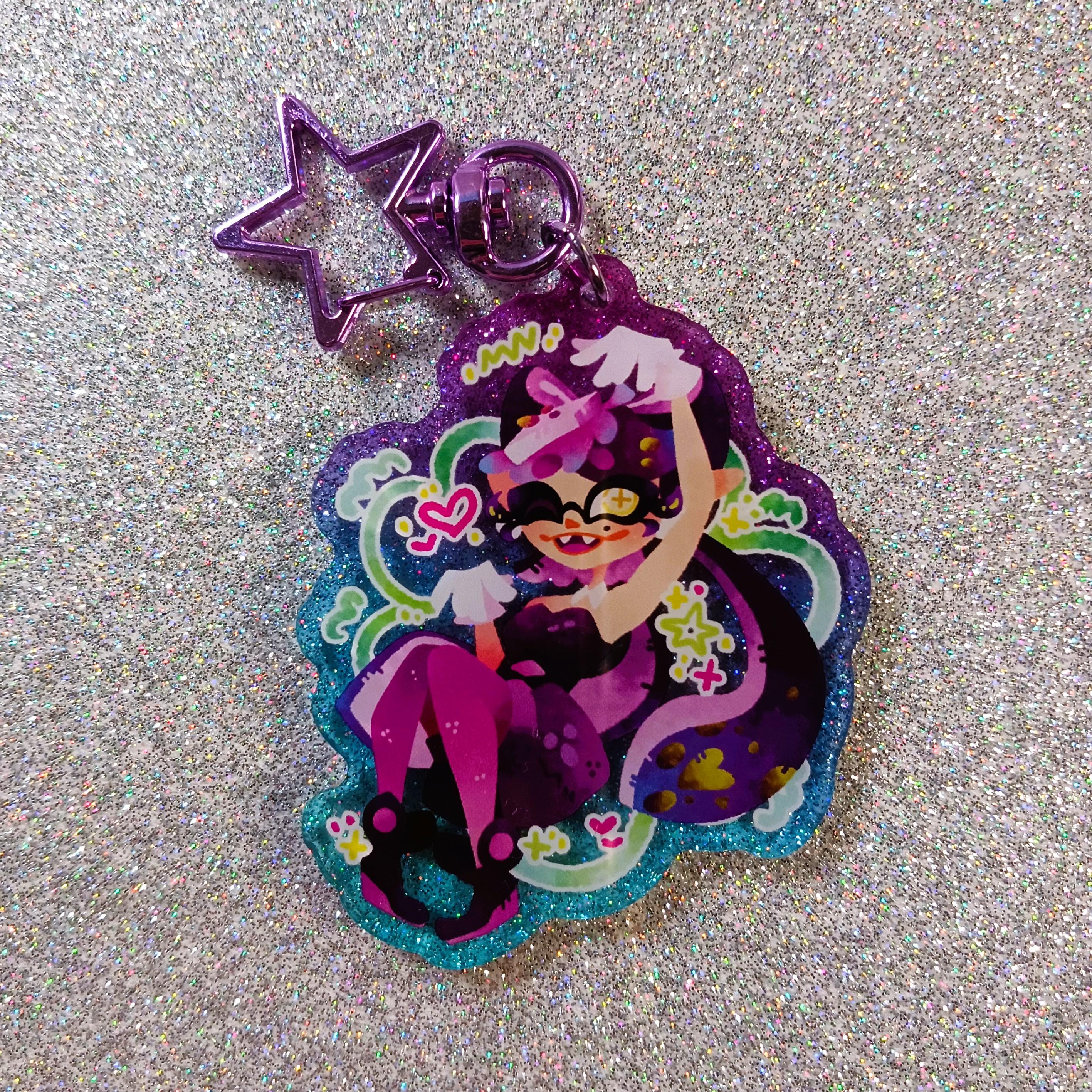 Squid Sisters Acrylic Keychain | Splatoon | Callie | Marie | 2.5 Inches ...