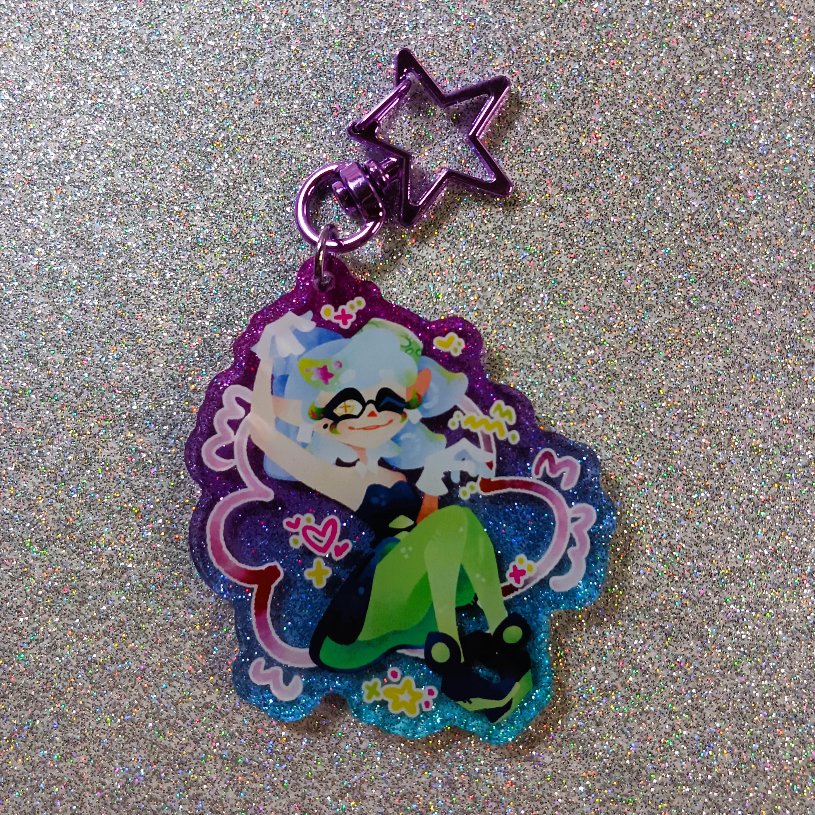 Squid Sisters Acrylic Keychain | Splatoon | Callie | Marie | 2.5 Inches ...
