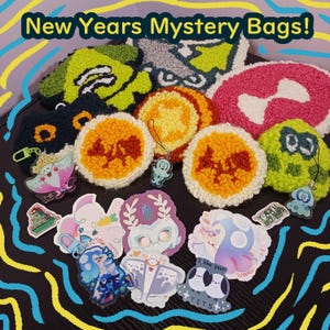 Mystery Bags | New Years Grab Bags | Splatoon | BOTW | Punch Needle | Stickers | Keychains